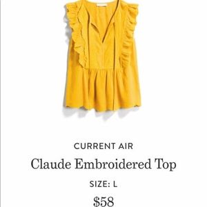 Current Air Blouse, NWT from Stitch Fix.